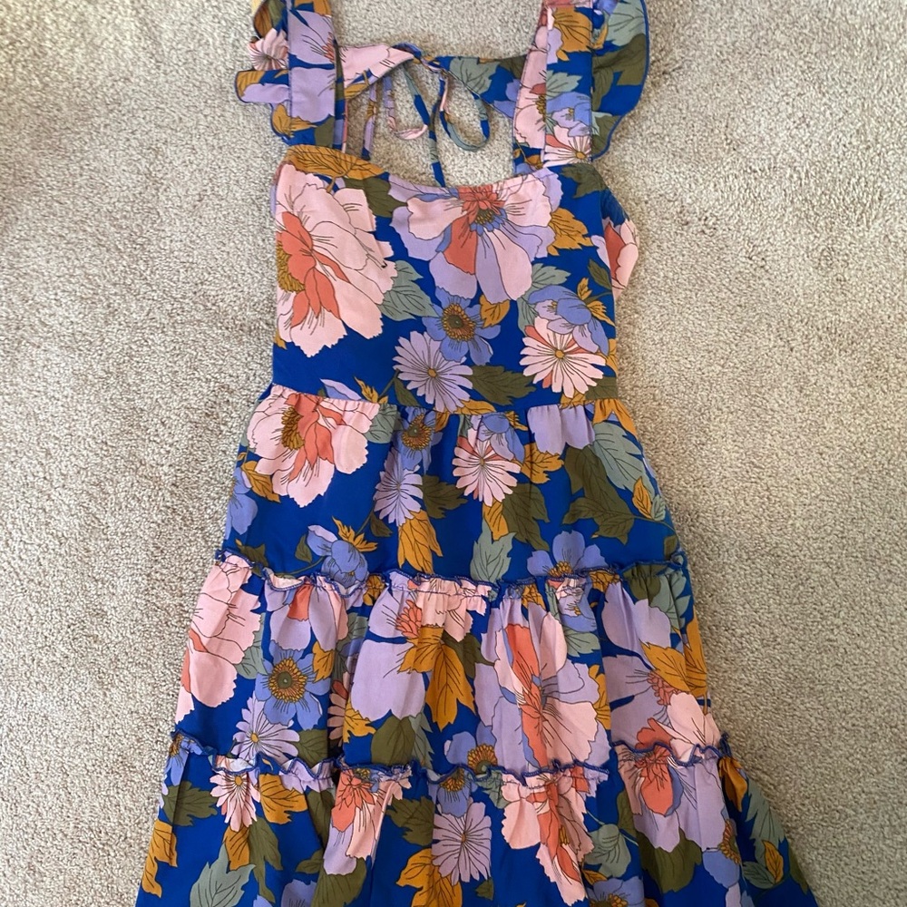 BOG Collective Floral Dress with Ruffle Straps
